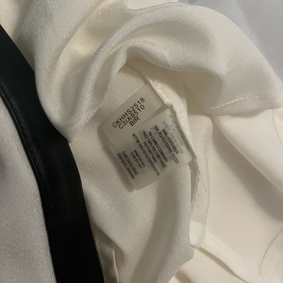 🌸CK leather blouse - Picture 3 of 3